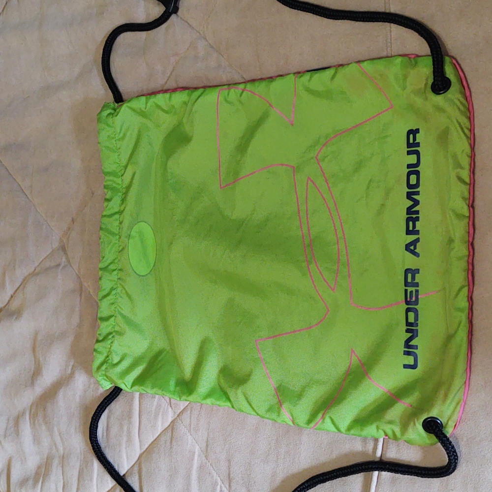 Under Armour Neon Reversable Drawstring Backpack - Picture 2 of 11